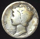 1917-S 10C Mercury Dime 90% Silver 21uwh0224