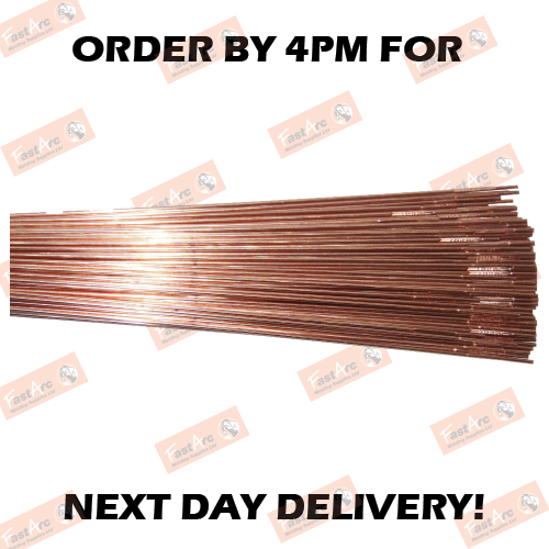 COPPER COATED MILD STEEL GAS WELDING RODS CCMS OXY/ACET 1.6/2.4/3.2MM