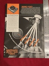 Garrard Zero 100 Turntable 1971 Print Ad Great To Frame
