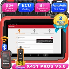 Launch X431 V 5.0 Pro Elite Bidirectional Car Diagnostic Scanner Tool Key Coding