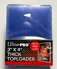 Ultra Pro 55pt Toploader NEW Top Load sealed 25, 50, 75, 100, 200, 1000 YOU PICK