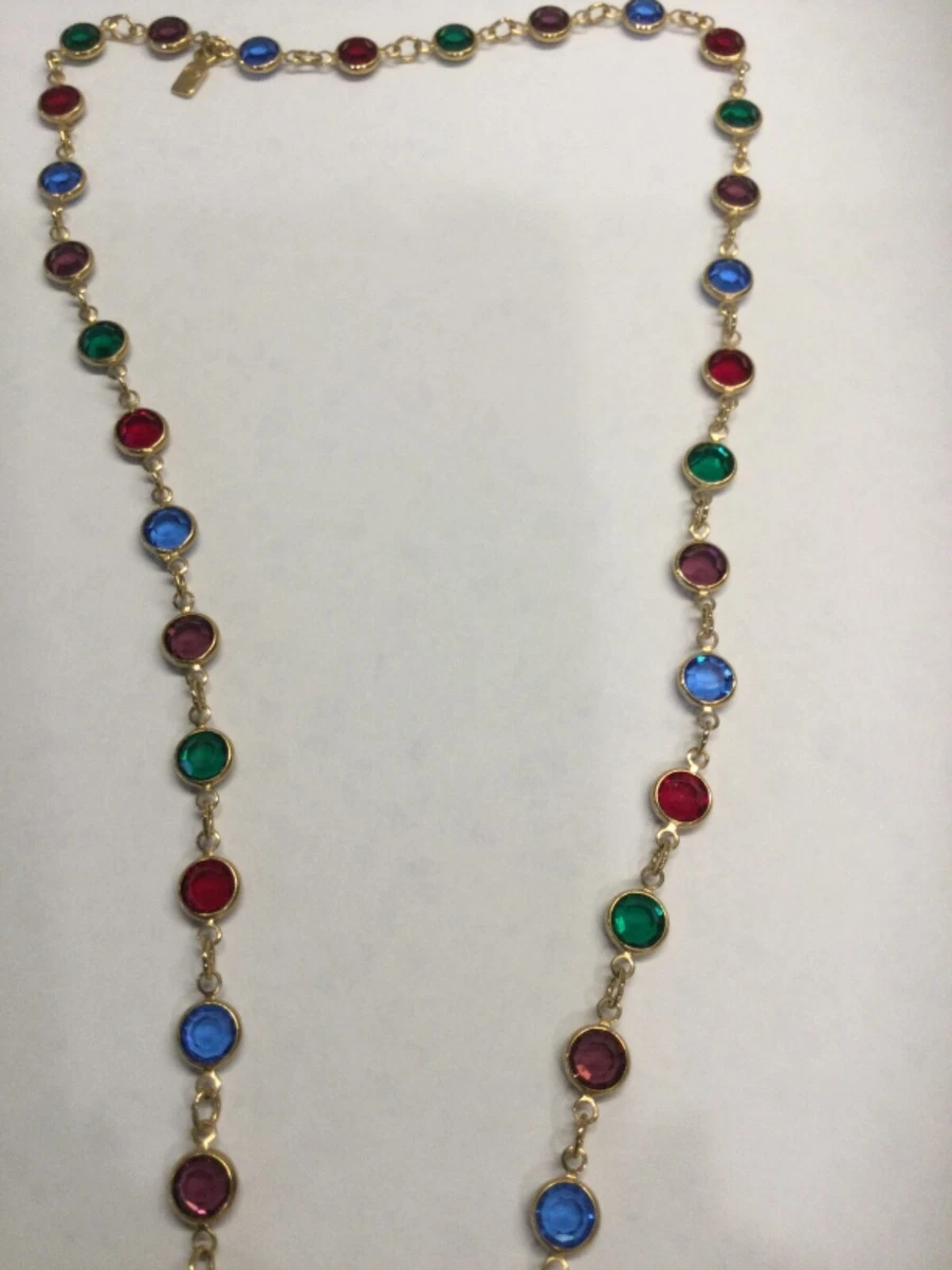 Swarovski colored crystal necklace sale