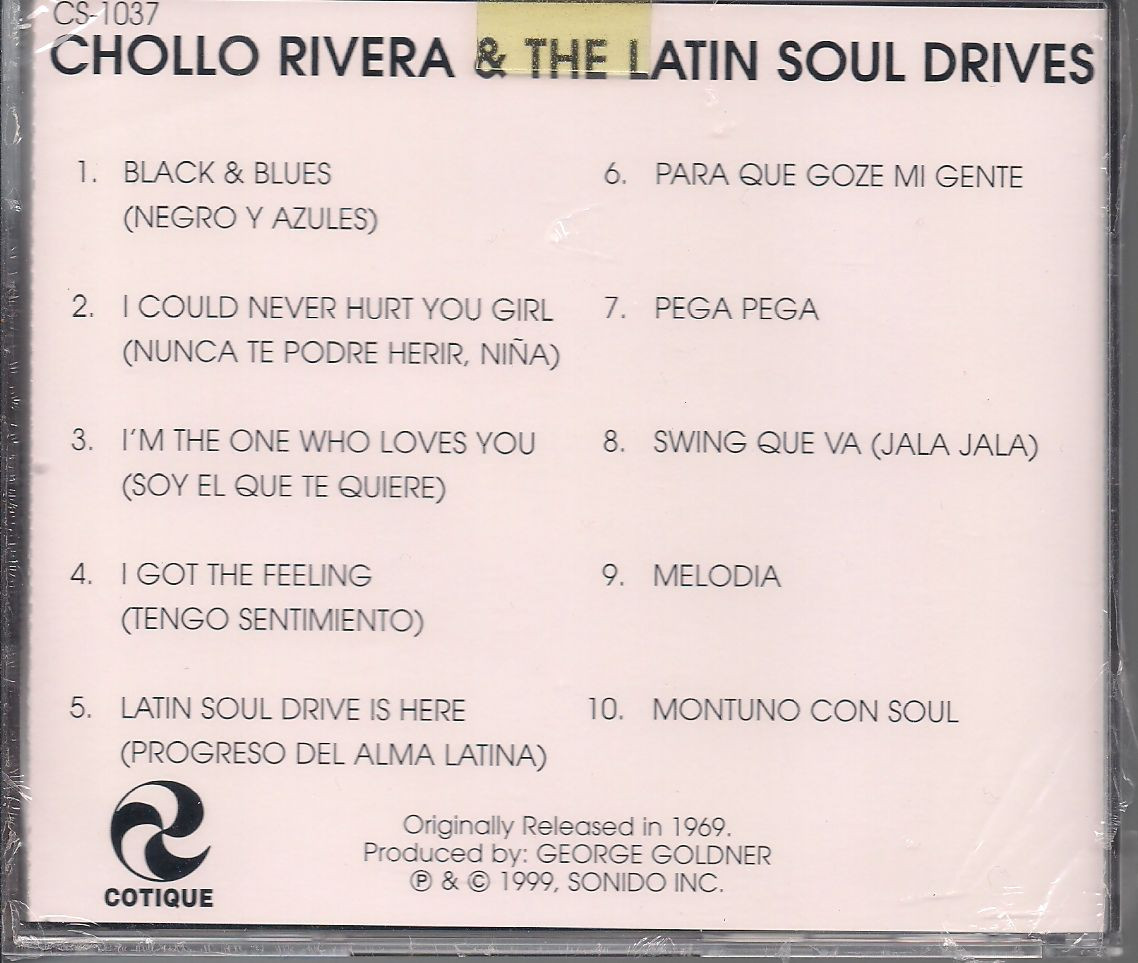 CD Mega RARE Fania FIRST PRESSING Chollo Rivera & The latin Soul