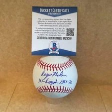 ROGER NELSON KC ROYALS 1969-72 SIGNED AUTOGRAPHED M.L. BASEBALL BAS BA29518