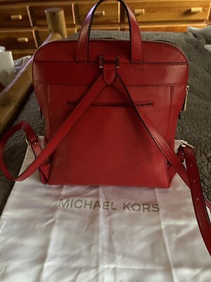 Michael Kors Vibrant Pebble Red Backpack Michael Michael Kors Sheila Medium Backpack | Brixton Baker main image 3