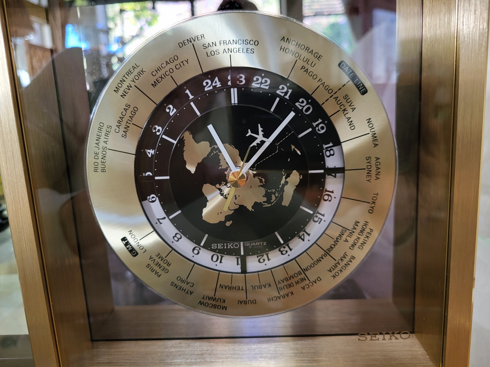 Introducir 59+ imagen seiko brass world clock Thptnganamst.edu.vn
