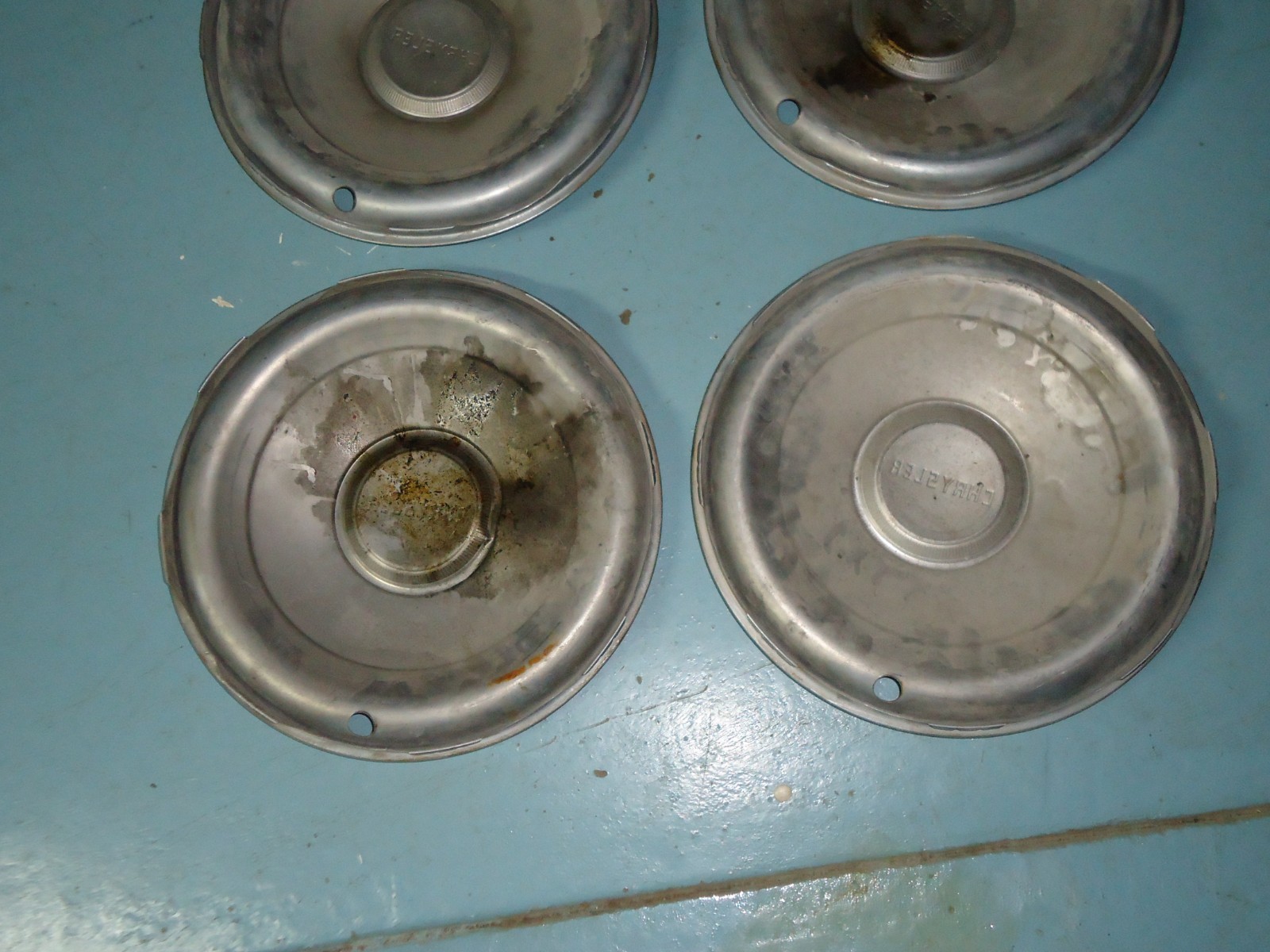Set of (4) Factory OEM Mopar Wheel Rim Hub Cap Hubcap 1950 Chrysler | eBay