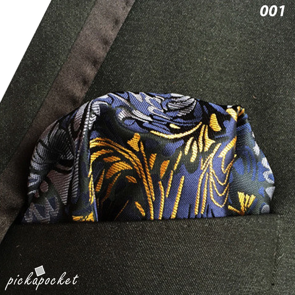 HIGHEST QUALITY SILKBLEND  HAND MADE POCKET SQUARE PAISLEY PATTERNS HANKIES 22cm - Image 4 of 4