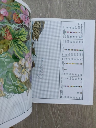 Wildflowers Lanarte by Leisure Arts Counted Cross Stitch Pattern #3545 NEW OOP - Picture 4 of 5