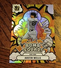 2025 Donruss Baseball - Austin Wells - #17 Holo Bomb Squad 177/199 YANKEES
