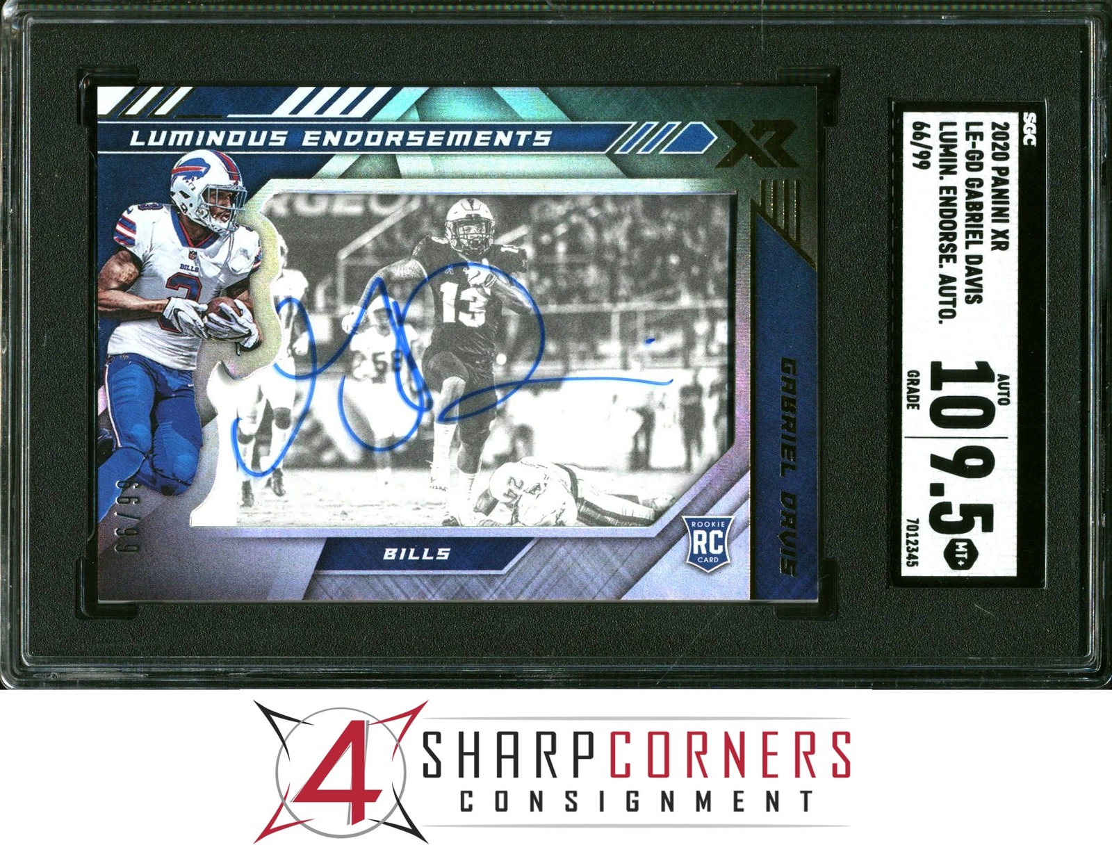 Gabriel Davis Panini Encased Rookie Endorsements #REGD Base