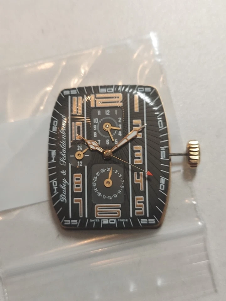 Movimiento Reloj Dubey Schaldenbrand Cal 2892 2 AR, calendario, doble hora Art Deco... Foto 4 de 4