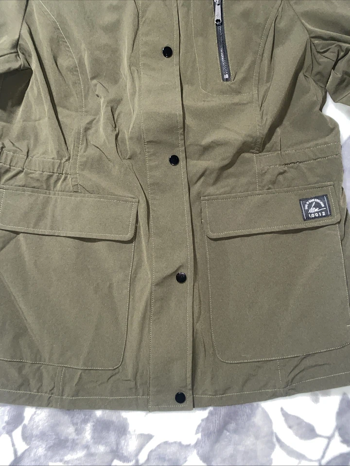 Sam Edelman Lightweight Jacket Green Logo Women’s Medium New With Tags! - Image 4 of 4