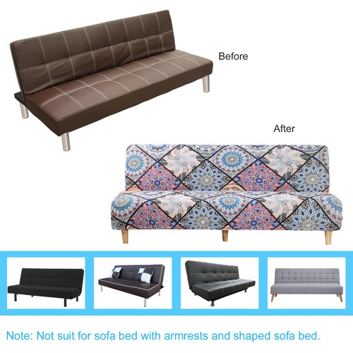 Copertura elasticizzata senza braccioli divano pieghevole copertura letto futon protezione mobili - Foto 84 di 113