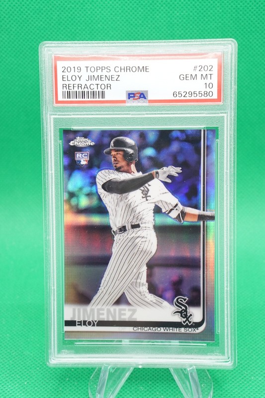 2019 Topps Chrome Rookie Refractor #202 Eloy Jimenez PSA 10 GEM MINT ES6