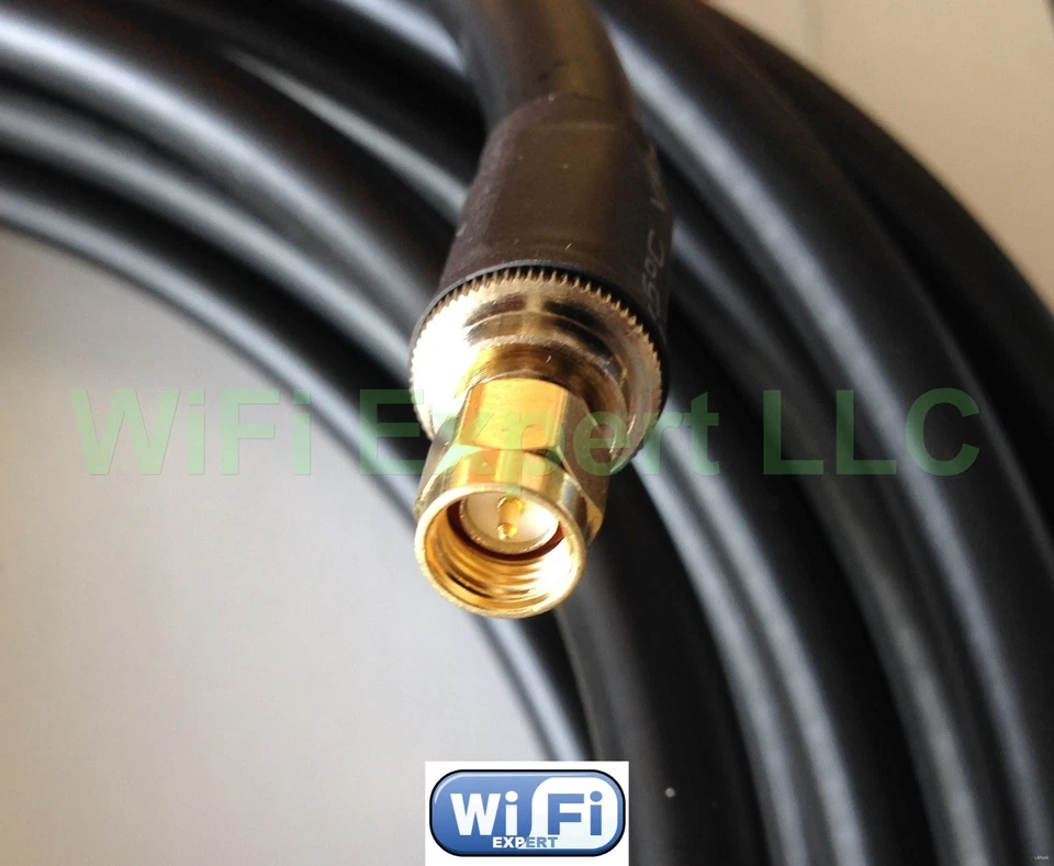 TIMES MICROWAVE® 25-100 Ft LMR400 Antenna Jumper Coax Cable SMA M/F RF Connector - Image 2 of 4