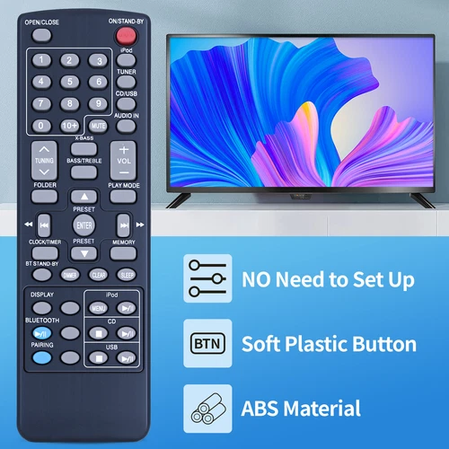 Nuevo control remoto RRMCGA328AWSA funciona para sistema de audio Sharp DK-KP85 DK-KP85P - Imagen 4 de 7