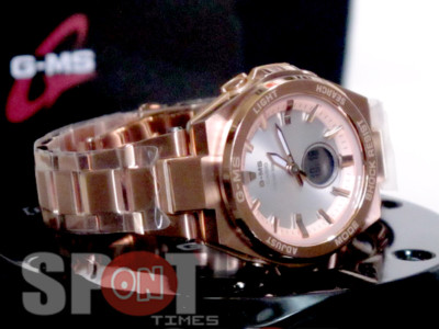 CASIO　G-SHOCK　Baby-G　G-ms　MSGS200DG Baby-G G-MS MSG-S200D-7A & MSG-S200DG-4A: Stainless Steel Analog