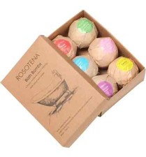 Bath Bombs Set Of 6 Gift Spa Set Fragrance Essential Oils