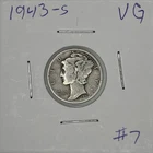 1943-S VG Mercury Dime, Item 7