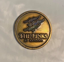THE LINKS at KULLIMA HAWAII. 1"- COIN STYLE Ball Marker. Original beauty.