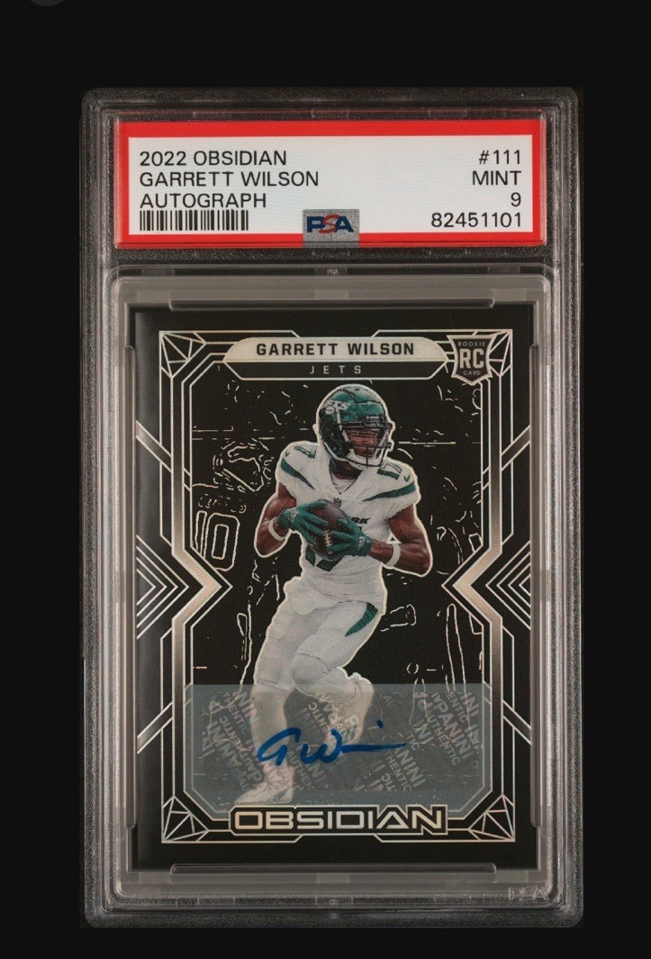 Garrett Wilson Panini Obsidian #111 Autograph