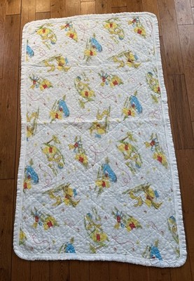 Vintage Sears Winnie the Pooh Baby Quilt Blanket Disney Nursery Bedding