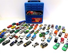 Hot Wheels 100 Count Case with 66 Vintage and Modern Cars with some Matchbox