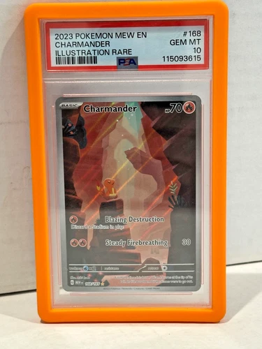 PSA 10 GEM MINT Charmander Illustration Rare 168/165 SV Pokemon 151 2023 English