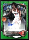 2025-26 Bowman Chrome Shelton Henderson 1st Bowman Green Mojo  Auto /99 Miami