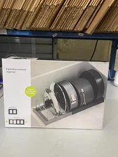 Expandable 12" to 22" Pots/Pans/Lids Organizer Rack for Cabinet New