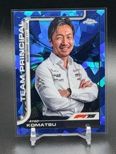 #198 Ayao Komatsu SAPPHIRE Refractor Portrait F1 Topps Chrome 2025 Formula 1