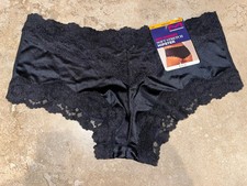 Nwt MAIDENFORM 40823 Luxurious Scalloped Lace Cheeky Hipster Panty Black large 7