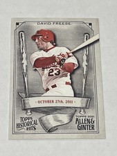 2021 Topps Allen & Ginter Baseball Historical Hits - David Freese - Cardinals
