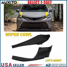 For Toyota Sienna 2021-2025 Black Windshield Wiper Cowl Cover Panel Lh Rh 2-10x