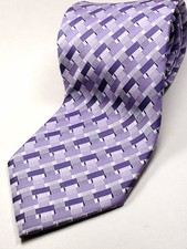 STAFFORD Handmade Tie Men's Purple Necktie NEW