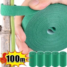 Self Adhesive Plant Nylon Cable Tie Green Adjustable Plants Hook Loop Support