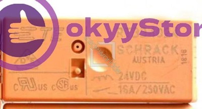 1PCS NEW Schrack RT334024 24VDC Power PCB Relay 6pins 16A 250VAC
