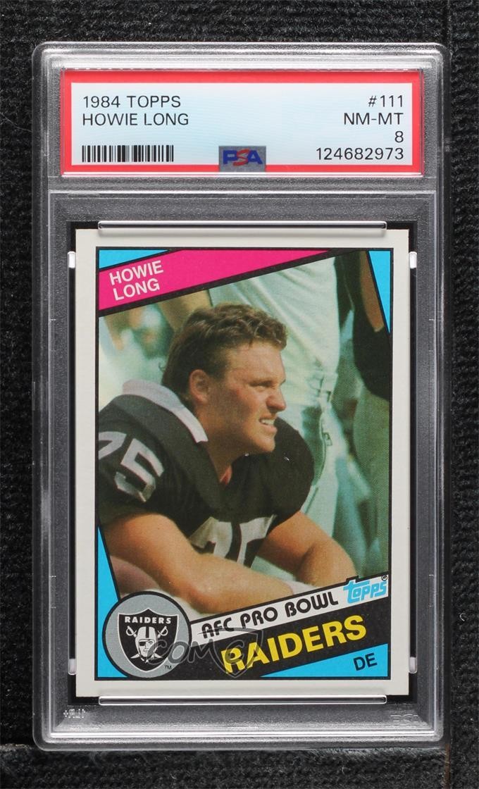 1984 Topps Howie Long #111 PSA 8 HOF 1n7v