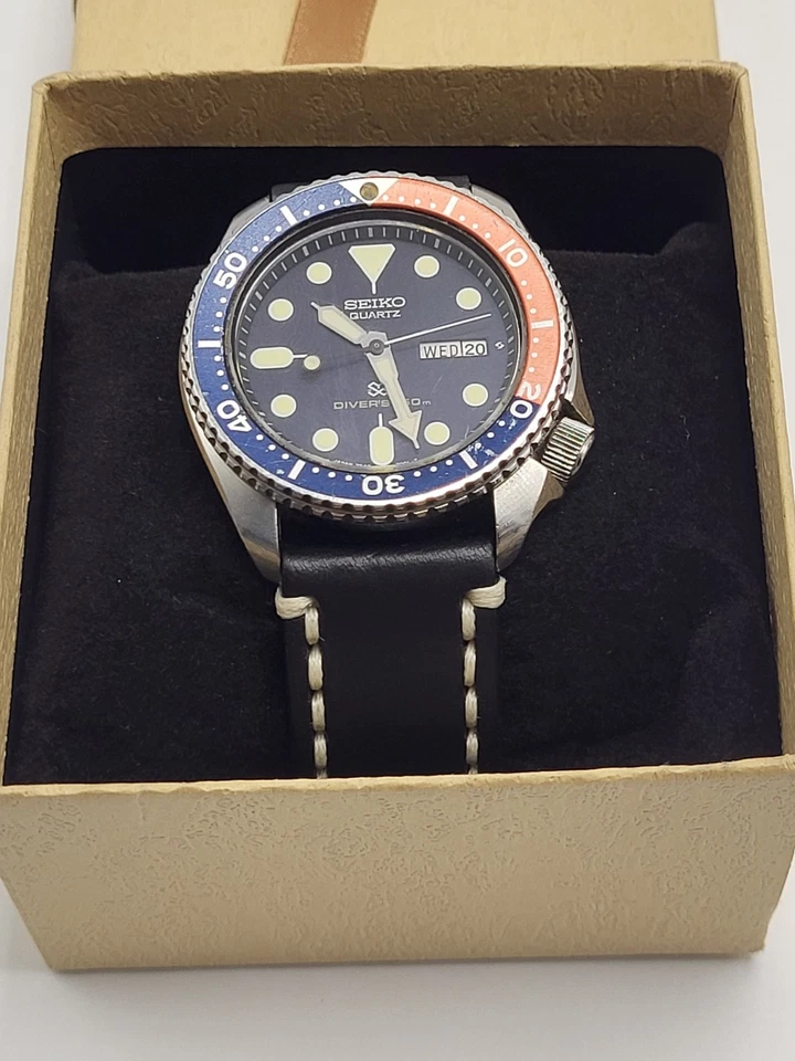 [ SERVICED ] Vintage SEIKO 7548 700F Quartz Diver Watch Pepsi  150M EXCELLENT  - Image 2 of 4