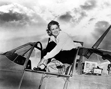 AVIATOR JACQUELINE COCHRAN IN P-51 MUSTANG PHOTOGRAPH PHOTO PRINT