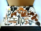 VINTAGE MARX JANE JOHNNY WEST + GERONIMO LOT OF 41 ACCESSORIES