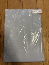 Unlined Curtains 170x184cm Blue And White