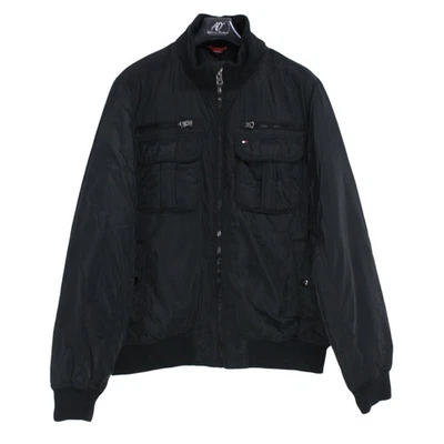 Bomber homme Tommy Hilfiger taille M noir rembourrage polyester isolé - Photo 1/4