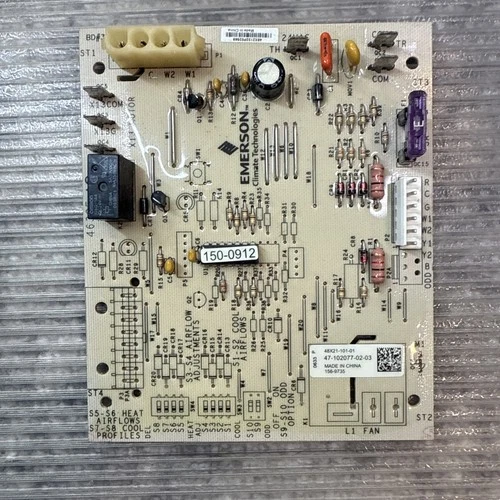 Rheem Emerson Air Handler Control Board 47-102077-02-03 48X21-101-01  used