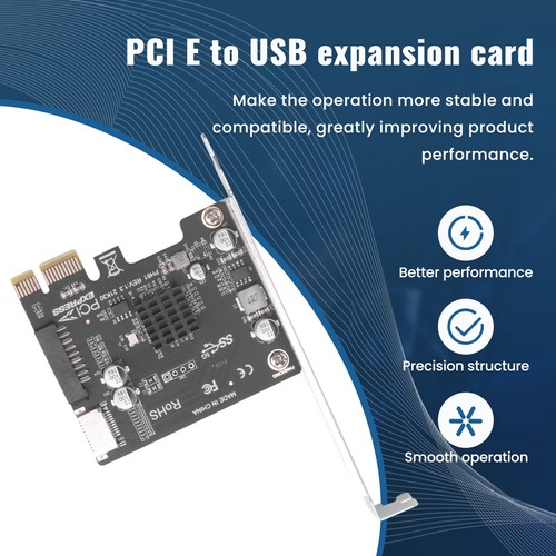 Pci Express Card Pcie to USB3 Type-E Front Type-C 19P Expansion Card4523 - Afbeelding 2 van 8