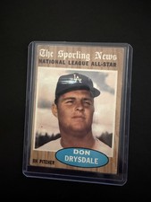 1962 TOPPS BASEBALL CARD SPORTING NEWS #398 DON DRYSDALE