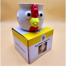 Chef's Best Egg White Separator Fun Chicken Ceramic Kitchen Gadget