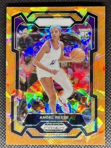 2024 Panini Prizm Draft Picks #38 Angel Reese Prizms Orange Ice