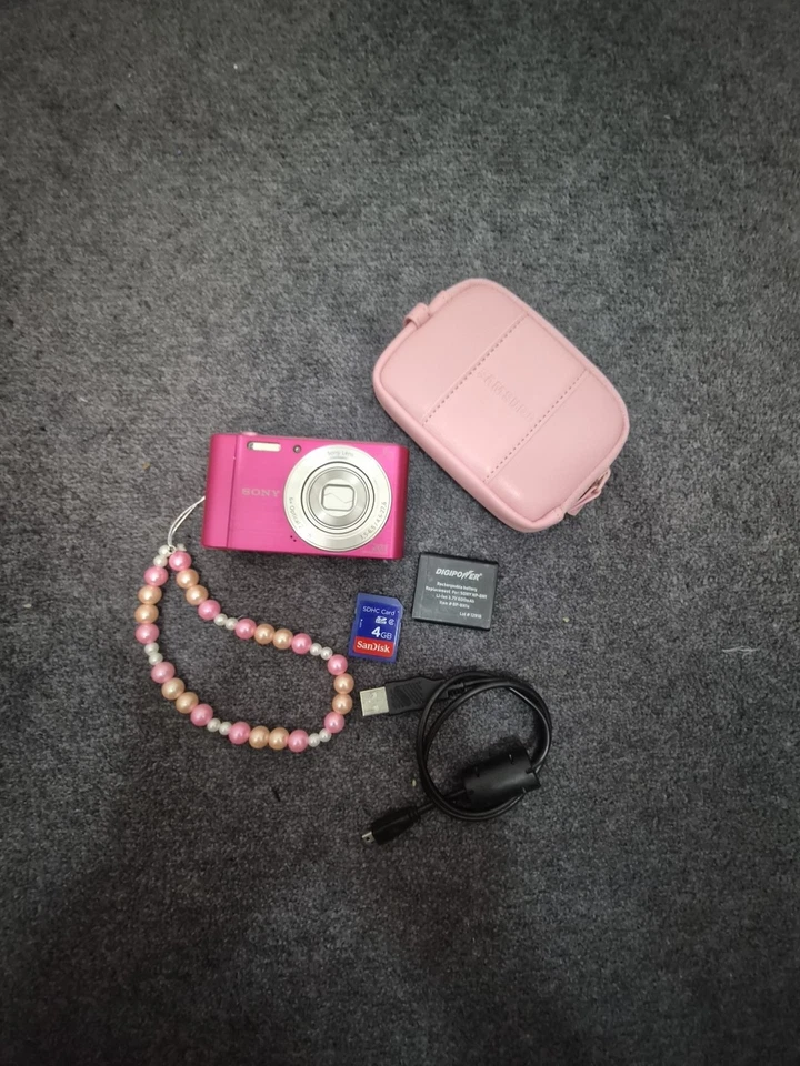 Sony Cyber-shot DSC-W810 20.1MP 6X Compact Digital Camera Pink MINT Read Notes - Image 2 of 4